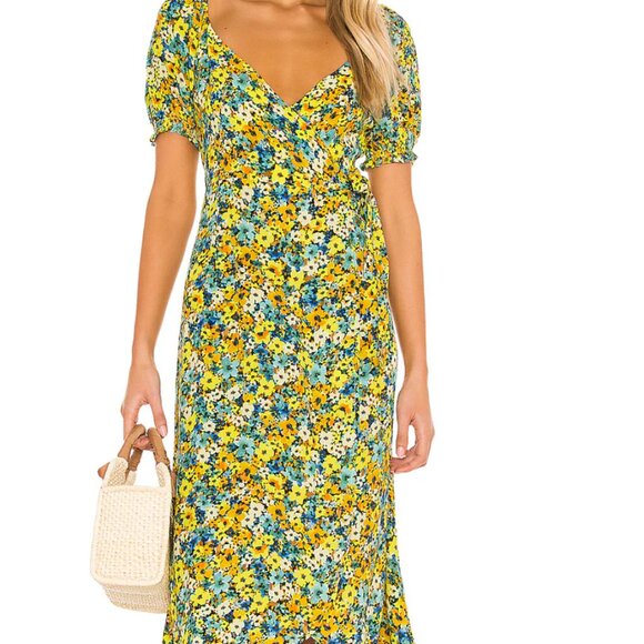Talia dream in Daisy diamond dress, floral, LSPACE, yellow, Talia Dress Size s - Picture 5 of 13